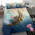 Hawaii Turtle And Jellyfish In Deep Sea Moana Bedding Set - Polynesian Pride