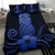 Hawaii Polynesian Pineapple Hibiscus Bedding Set - Zela Style Blue - Polynesian Pride