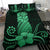 Hawaii Polynesian Pineapple Hibiscus Bedding Set - Zela Style Green - Polynesian Pride