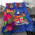 Fiji Bedding Set - Hibiscus Polynesian Pattern Blue Version - Polynesian Pride