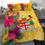 Fiji Bedding Set - Hibiscus Polynesian Pattern Yellow Version - Polynesian Pride