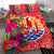 Tahiti Bedding Set - Hibiscus Polynesian Pattern Red Version - Polynesian Pride