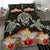 Hawaii Map Turtle Hibiscus Polynesian Luxury Personalized Bedding Set - Honu Ohana - Green - Polynesian Pride