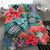 Kanaka Maoli (Hawaiian) Bedding Set - Polynesian Turtle Hibiscus And Seaweed - Polynesian Pride