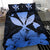 Hawaiian Kanaka Bedding Set Hibiscus Polynesian Love Blue - Polynesian Pride