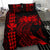 Hawaii Map Kanaka Polynesian Hula Girl Bedding Set - Red - Polynesian Pride