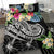 Polynesian American Samoa Bedding Set - Summer Plumeria (Black) - Polynesian Pride