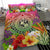 Tonga Polynesian Bedding Set - Manta Ray Tropical Flowers - Polynesian Pride