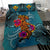 Kanaka Maoli (Hawaiian) Bedding Set - Polynesian Hammerhead Shark Hibiscus - Polynesian Pride