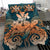 Hawaii Turtle Wave Polynesian Bedding Set - Hey Style Orange - Polynesian Pride