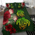 Hawaii Bedding Set - Turtle Hibiscus Pattern Hawaiian Bedding Set - Green - Polynesian Pride