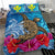 Hawaii Bedding Set - Hawaii Sea Turtle Hibiscus Coconut Tree Bedding Set - Polynesian Pride