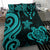 Kosrae Micronesian Bedding Set - Turquoise Tentacle Turtle - Polynesian Pride