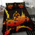 Vanuatu Polynesian Bedding Set - Swordfish With Hibiscus - Polynesian Pride