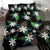 Hawaii Bedding Set - Hawaii Plumeria Black Bedding Set - Jog Style - Polynesian Pride