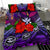 Kanaka Maoli (Hawaiian) Bedding Set - Polynesian Turtle And Hibiscus Purple - Polynesian Pride