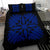 Hawaiian Bedding Set Royal Pattern - Black And Blue - A3 Style - Polynesian Pride