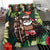 Hawaii Santa Claus Surf Christmas Pattern Bedding Set - AH - Polynesian Pride