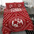 Tonga Bedding Set - Tonga Seal With Polynesian Tattoo Style (Red) - Polynesian Pride