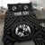 Tonga Personalised Bedding Set - Tonga Seal With Polynesian Tattoo Style (Black) - Polynesian Pride