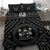 Fiji Bedding Set - Fiji Seal With Polynesian Tattoo Style (Black) - Polynesian Pride