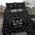 Fiji Personalised Bedding Set - Fiji Seal With Polynesian Tattoo Style ( Black) - Polynesian Pride