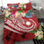 Marshall Islands Polynesian Bedding Set - Summer Plumeria (Red) - Polynesian Pride