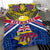 Niue Rugby Bedding Set Polynesian Crab Map - Polynesian Pride