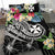 Wallis and Futuna Polynesian Bedding Set - Summer Plumeria (Black) - Polynesian Pride