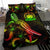 Samoa Polynesian Bedding Set - Turtle With Blooming Hibiscus Reggae - Polynesian Pride