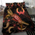 Pohnpei Polynesian Bedding Set - Turtle With Blooming Hibiscus Gold - Polynesian Pride