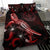 Palau Polynesian Bedding Set - Turtle With Blooming Hibiscus Red - Polynesian Pride