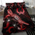 Pohnpei Polynesian Bedding Set - Turtle With Blooming Hibiscus Red - Polynesian Pride