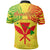 Hawaiian Kanaka Polo Shirt Flag Nation Yellow Demodern - Polynesian Pride