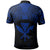 Hawaiian Kanaka Polo Shirt Demodern Blue - Polynesian Pride