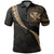 Hawaiian Kanaka Polo Shirt Mano Kihikihi Gold - Polynesian Pride