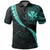 Hawaiian Kanaka Polo Shirt Mano Kihikihi Turquoise - Polynesian Pride