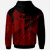 Yap Hoodie Red Color Symmetry Style - Polynesian Pride