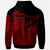 Yap Custom Hoodie Red Color Symmetry Style - Polynesian Pride