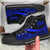 Chuuk High Top Shoes Blue - Polynesian Tentacle Tribal Pattern Unisex Black - Polynesian Pride