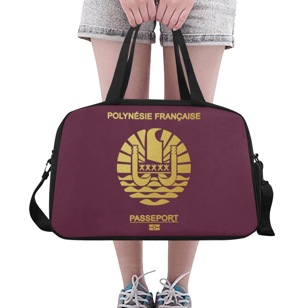 French Polynesia Passport Fitness Handbag French Polynesia One Size Red - Polynesian Pride