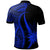 Nauru Custom Polo Shirt Blue Polynesian Tentacle Tribal Pattern - Polynesian Pride