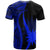 Nauru Custom T Shirt Blue Micronesian Tentacle Tribal Pattern - Polynesian Pride