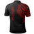 Tokelau Polo Shirt Tokelauan Tatau Red Patterns - Polynesian Pride