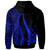 Vanuatu Custom Hoodie Blue Tentacle Tribal Pattern - Polynesian Pride