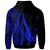 Pohnpei Hoodie Blue Tentacle Tribal Pattern - Polynesian Pride