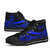 Guam Custom Personalised High Top Shoes Blue - Polynesian Tentacle Tribal Pattern - Polynesian Pride