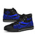 Kosrae Custom Personalised High Top Shoes Blue - Polynesian Tentacle Tribal Pattern - Polynesian Pride