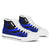 Kosrae High Top Shoes Blue - Polynesian Tentacle Tribal Pattern Unisex White - Polynesian Pride