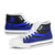 Tuvalu Custom Personalised High Top Shoes Blue - Polynesian Tentacle Tribal Pattern - Polynesian Pride